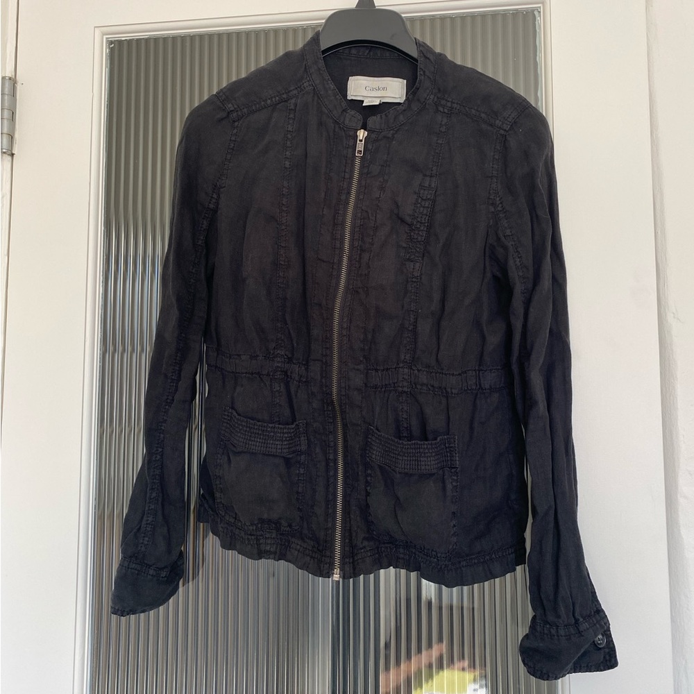 Caslon 100% Linen Jacket XS